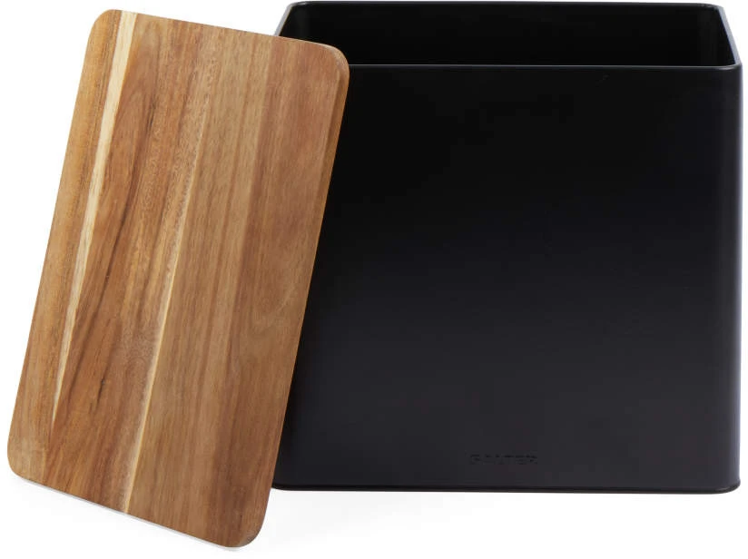 Salter BW128991 Toronto Bread Bin, Juodas/Wooden