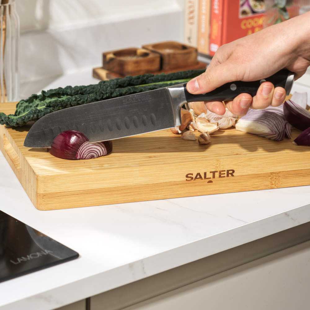 Salter BW13307RD Bamboo Chopping Board