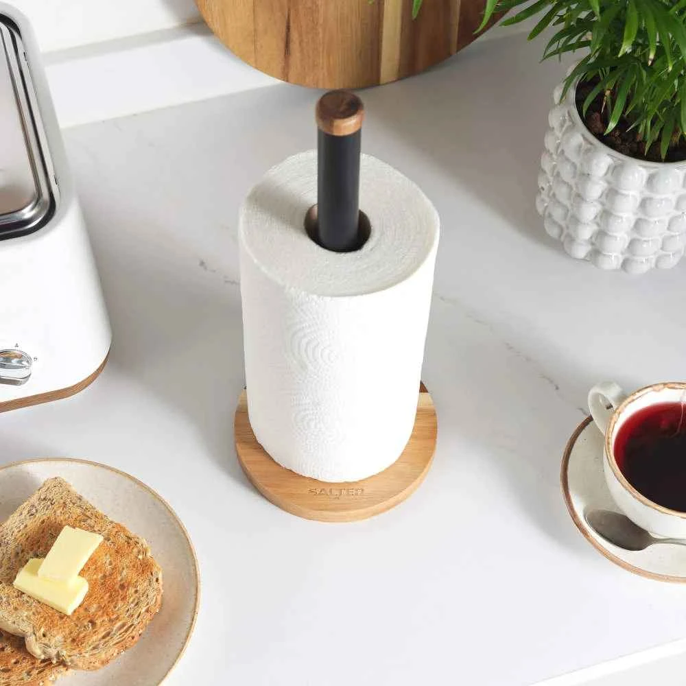 Salter BW135651EU7 Toronto Kitchen Roll Holder, Juodas