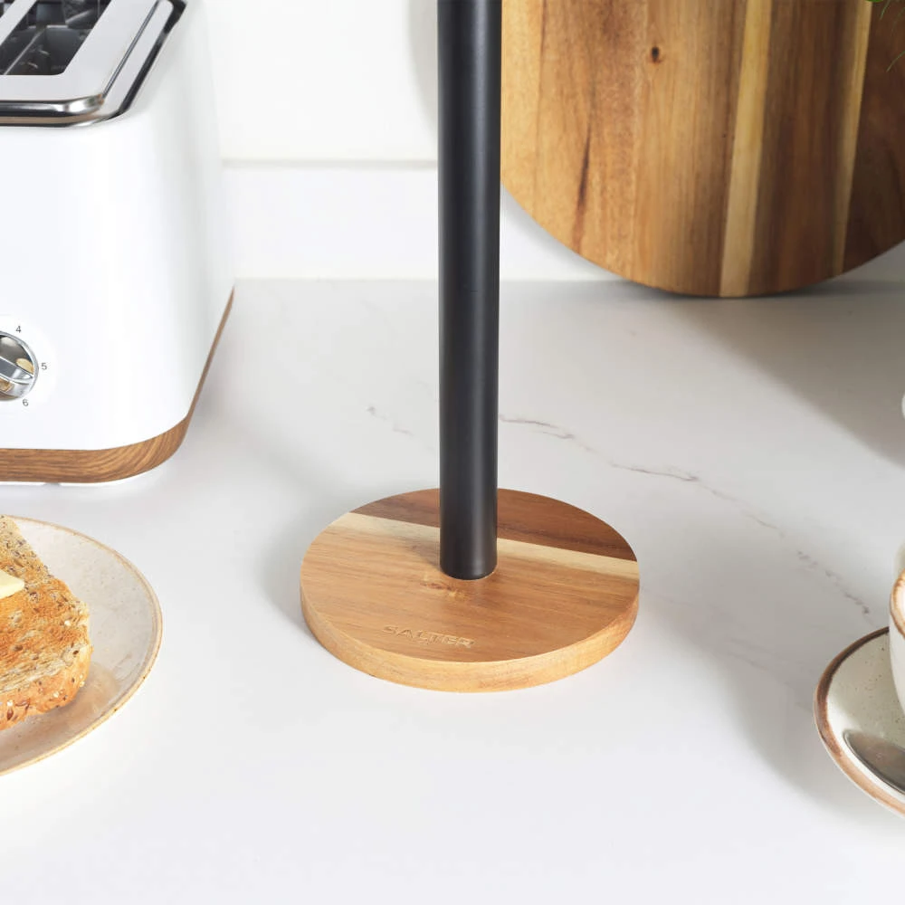 Salter BW135651EU7 Toronto Kitchen Roll Holder, Juodas
