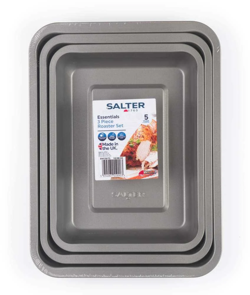 Salter BW13675 Essentials 3 dalių kepimo skardų rinkinys