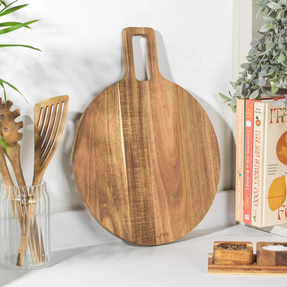 Salter BW13692EU7 Toronto Pizza Board 33 cm, Acacia Wood