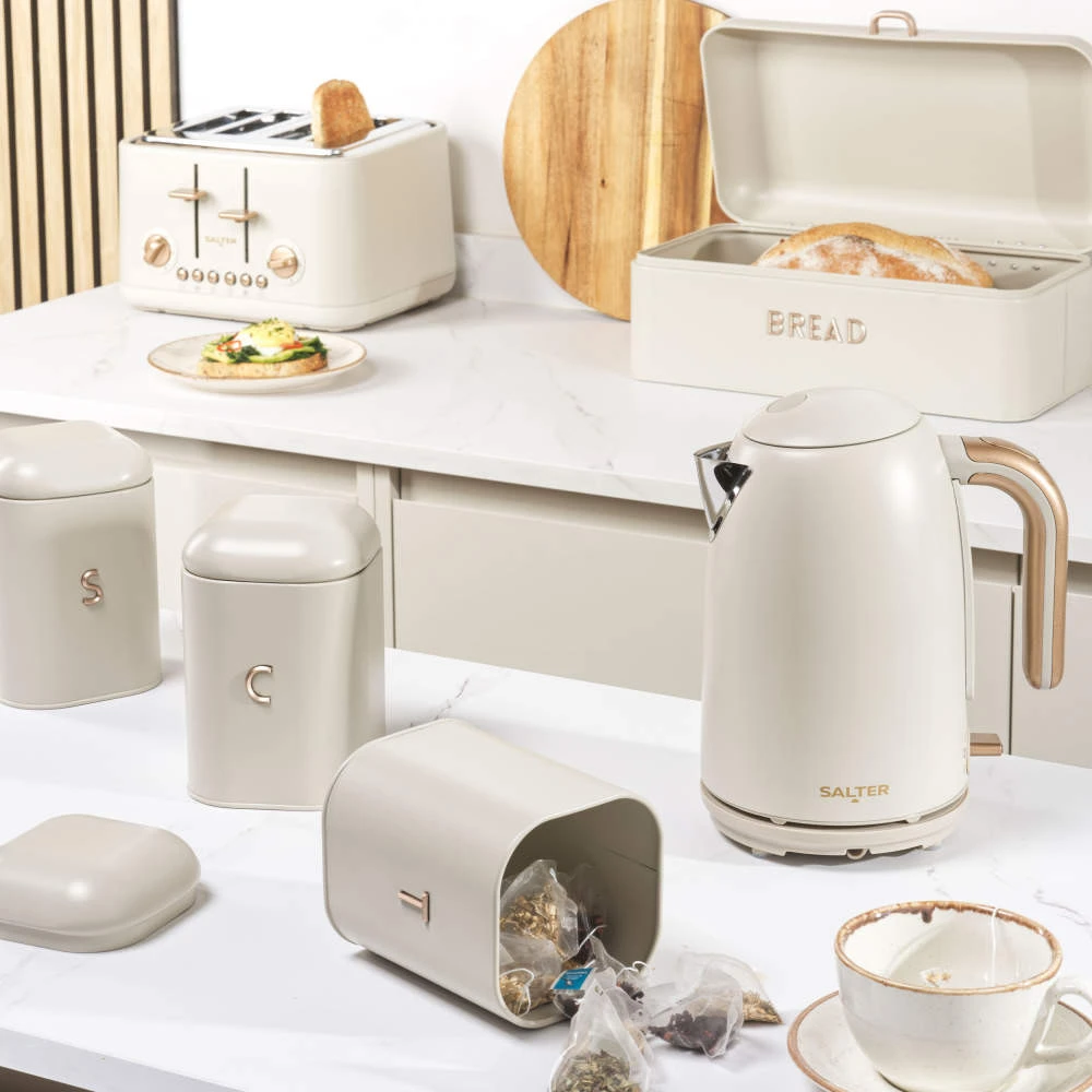 Salter BW13730OEU7 Pebble Bread Bin, rusvai gelsvas