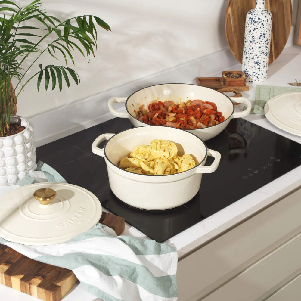 Salter BW13771C Chester 3.4L Cast Iron Puodas Puodas 24 cm, Kreminis