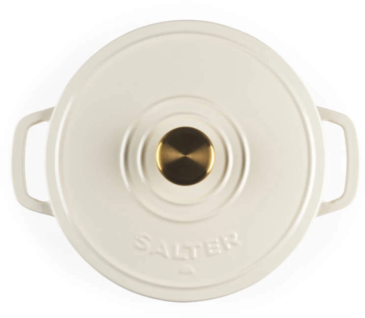 Salter BW13771C Chester 3.4L Cast Iron Puodas Puodas 24 cm, Kreminis