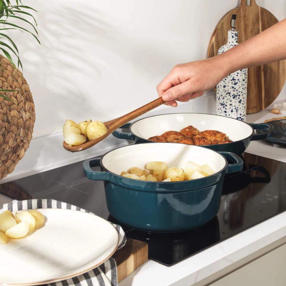 Salter BW13771GR Chester 3.4L Cast Iron Puodas Puodas 24 cm, Žalias