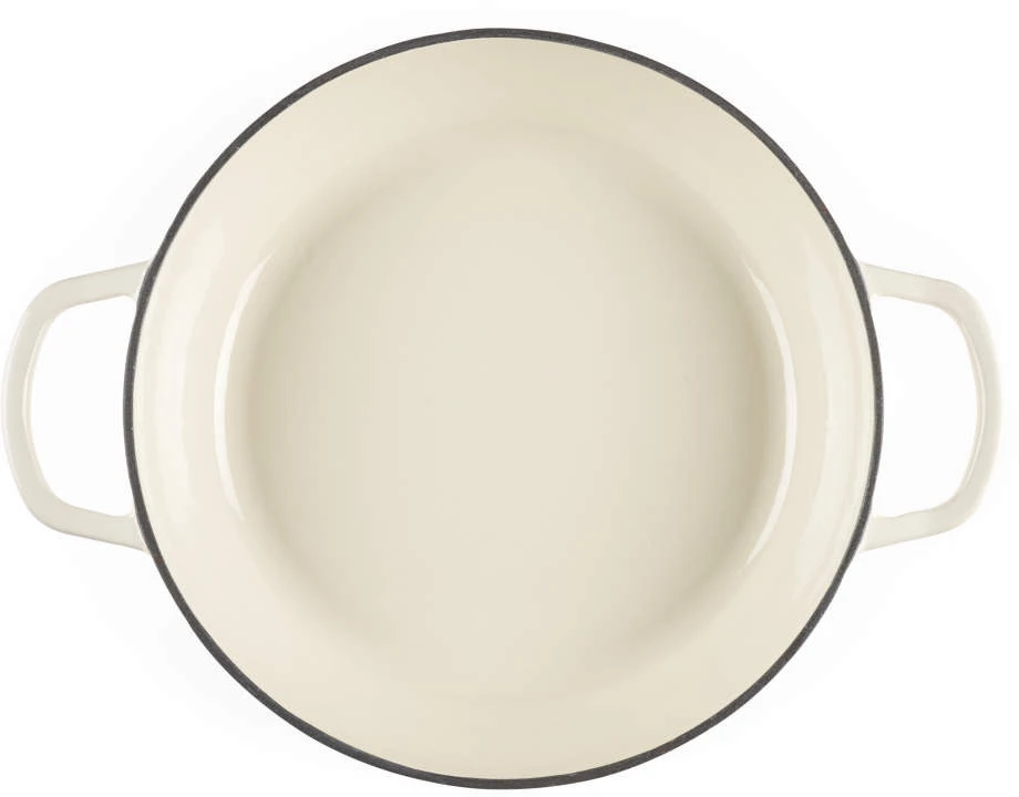 Salter BW13772C Chester 2.8L Shallow Cast Iron Puodas Puodas 30 cm, Kreminis