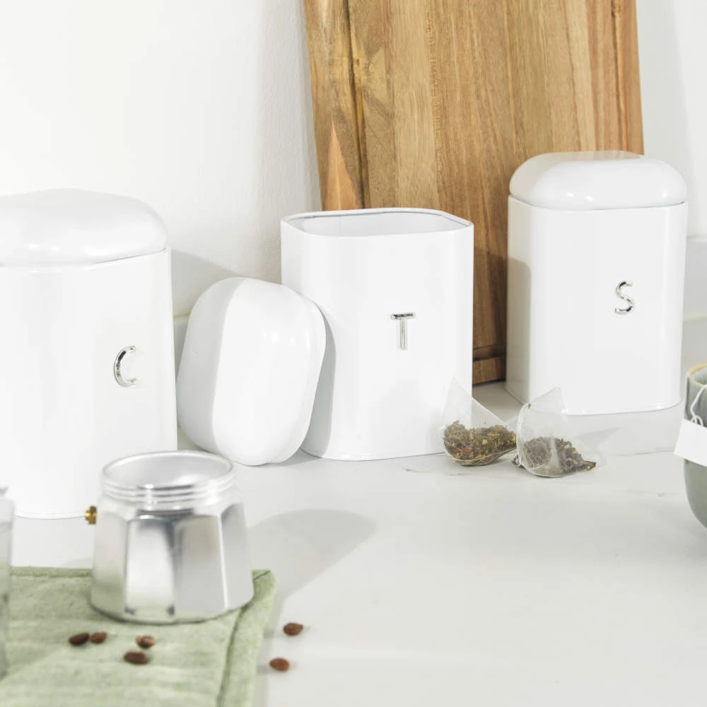 Salter BW14043EU7 Boston 3-Piece Canister Set, Baltas