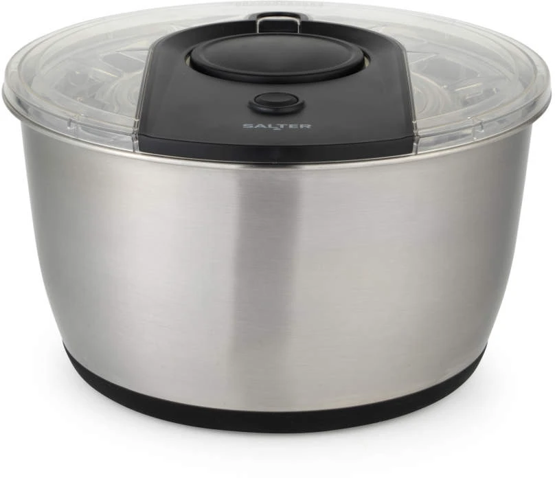 Salter BW14097 Salad Spinner 6L, Sidabrinis