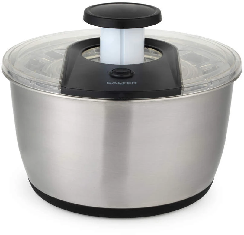 Salter BW14097 Salad Spinner 6L, Sidabrinis