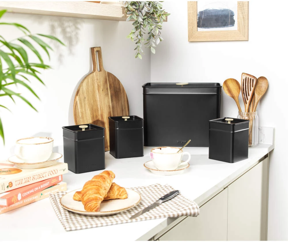 Salter BW14371 Alchemy Bread Bin, Juodas
