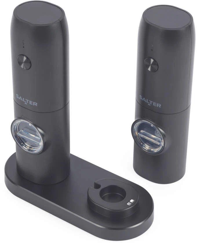 Salter BW14373 Rechargeable Mill Set, Juodas