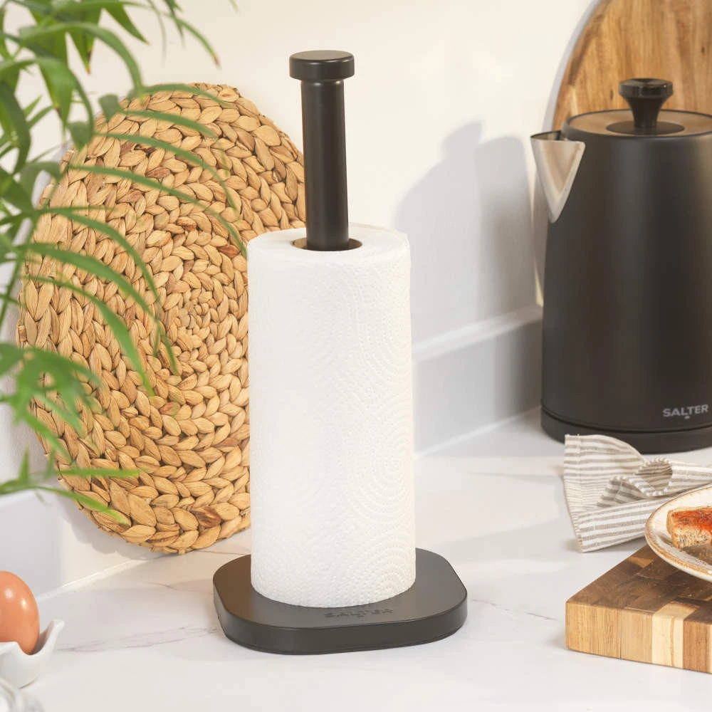 Salter BW14445 Kuro Kitchen Roll Holder, Juodas