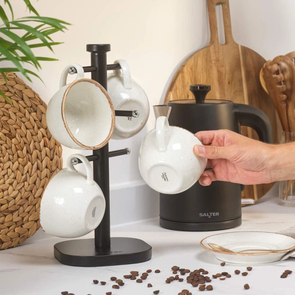 Salter BW14446 Kuro Mug Tree, Juodas