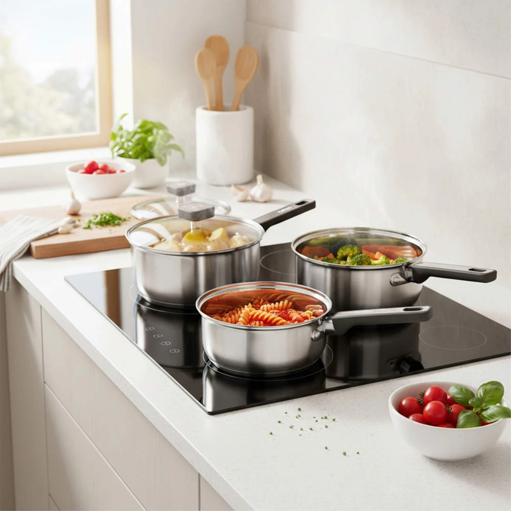 Salter BW14627 Expert 3 Piece (16/18/20cm) Pan Set