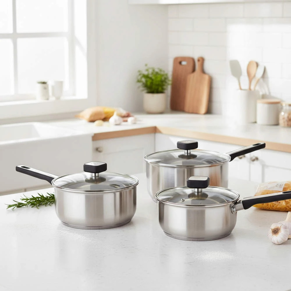 Salter BW14627 Expert 3 Piece (16/18/20cm) Pan Set