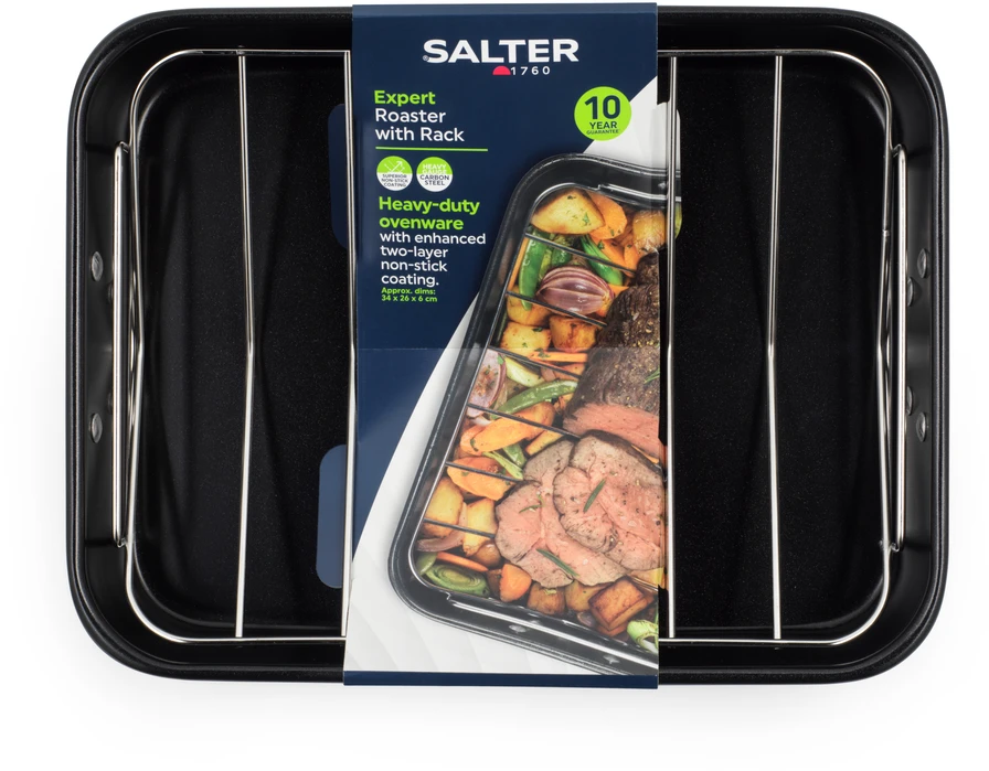 Salter BW14767 Expert 34 cm kepimo indas su grotelėmis