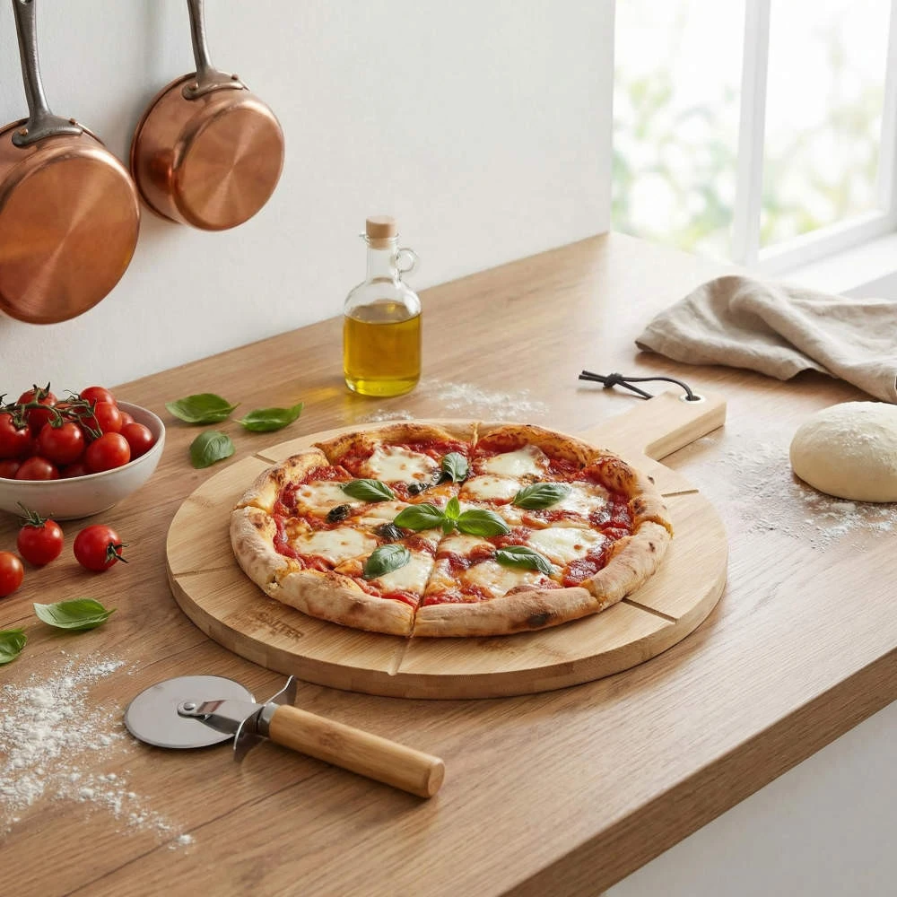 Salter BW14821 Toronto 12" Pizza Board & Cutter Set