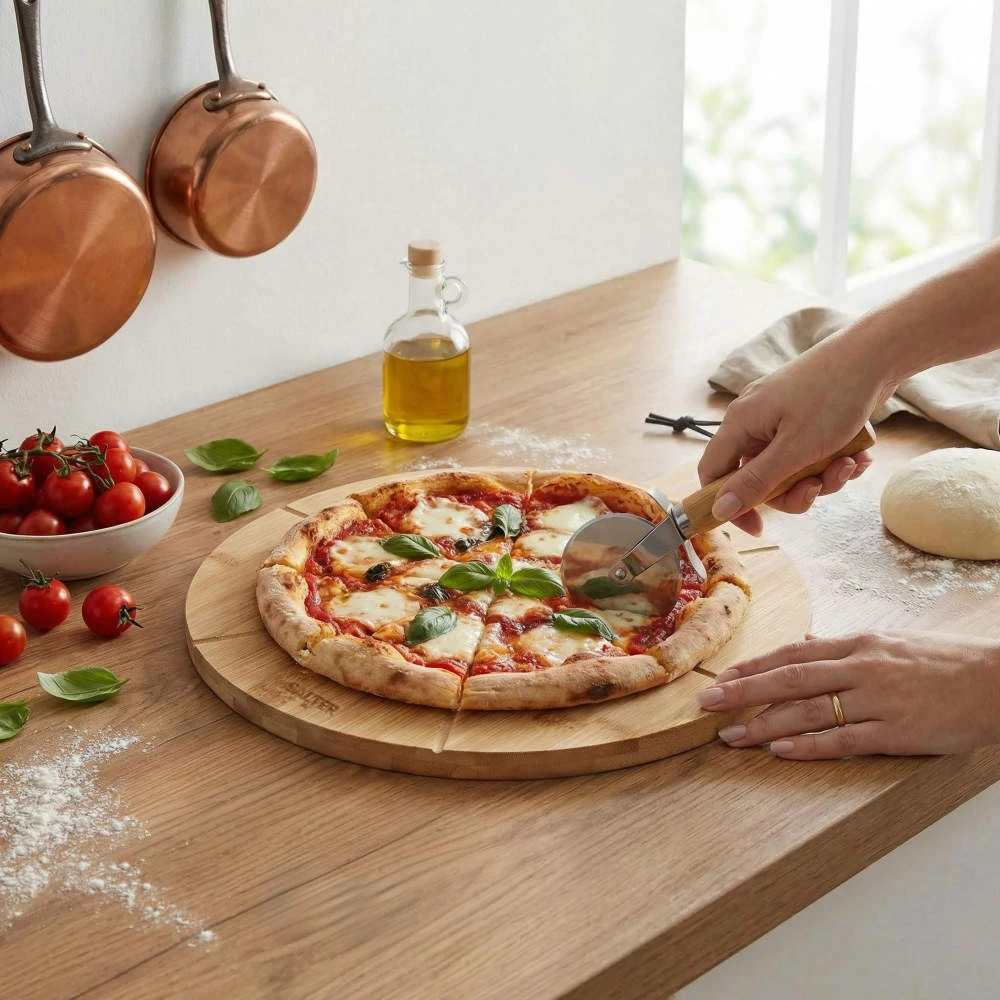Salter BW14821 Toronto 12" Pizza Board & Cutter Set