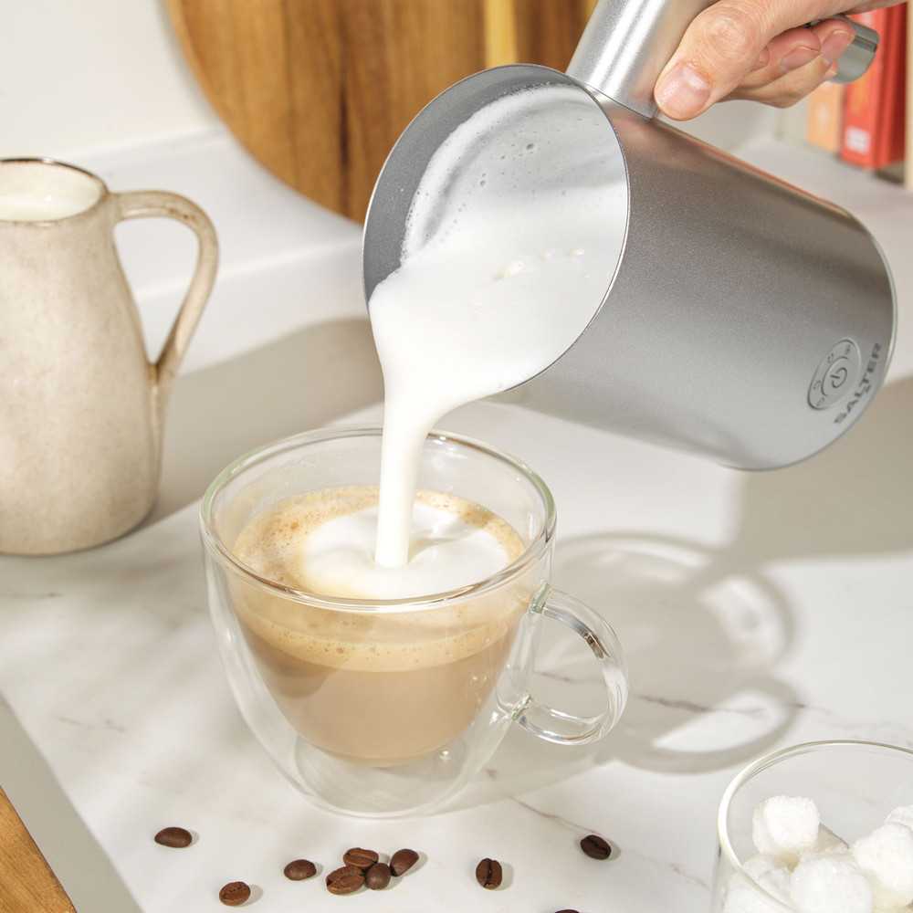 Pieno putų plaktuvas Salter Pieno putų plaktuvas Salter ASPEN non-stick 500W 300ml Cappuccino Latte Kakao