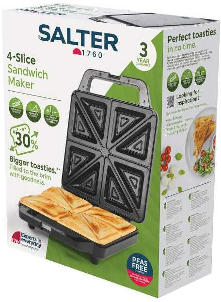 Sumuštinių keptuvas Salter EK6538VDE 4-Slice Sandwich Maker