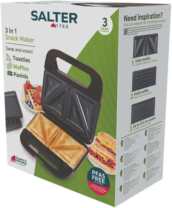 Salter EK6665VDE 3 in 1 Snack Maker