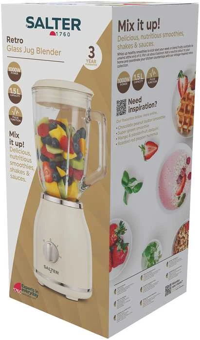 Salter EK6687CRMVDE Retro Glass Jug Maišytuvas