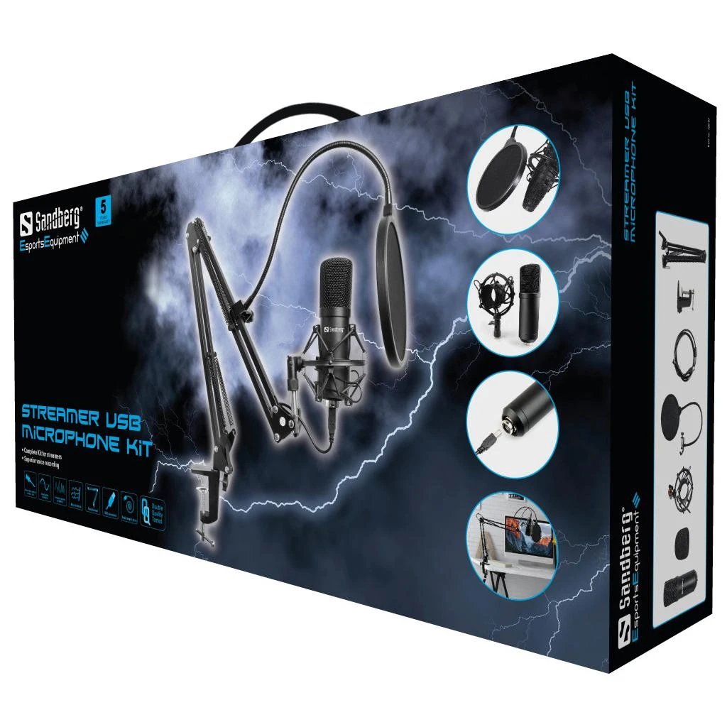 Sandberg Streamer USB mikrofono rinkinys