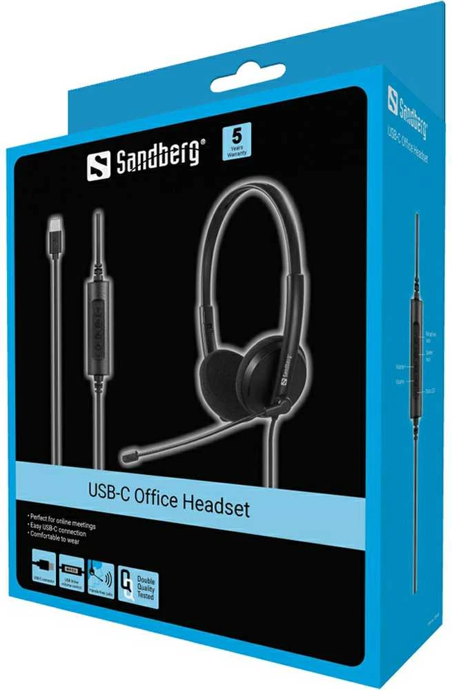 Office Sandberg USB-C biuro ausinės