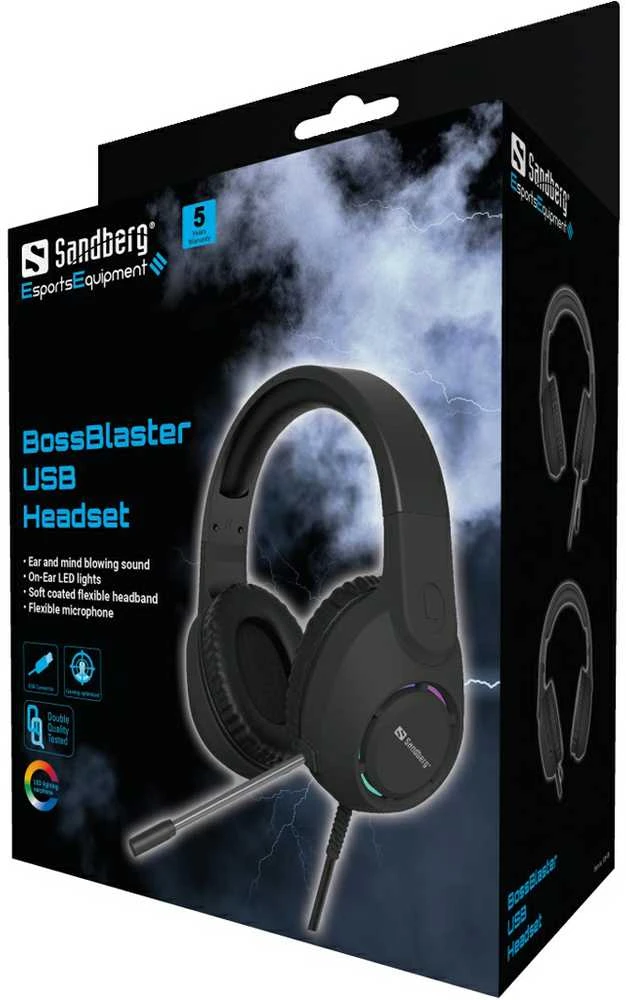 Sandberg BossBlaster USB Ausinės