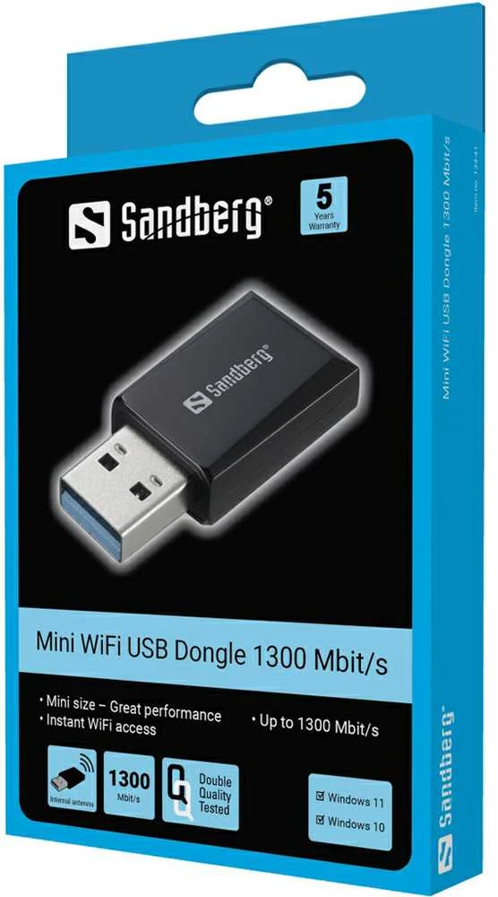 Sandberg Mini Wifi Dongle 1300 Mbit/s