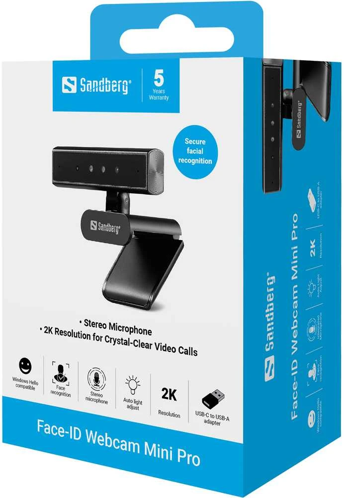 Sandberg Face-ID Webcam Mini Pro