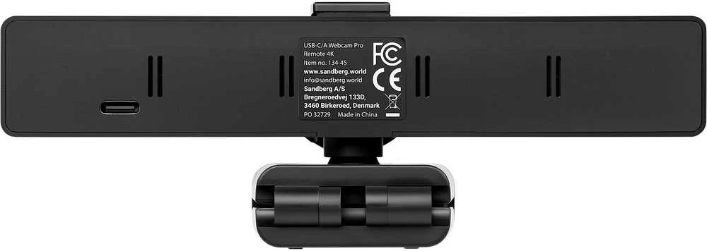 Internetinė kamera Sandberg USB-C/A Webcam Pro Remote 4K Juodas