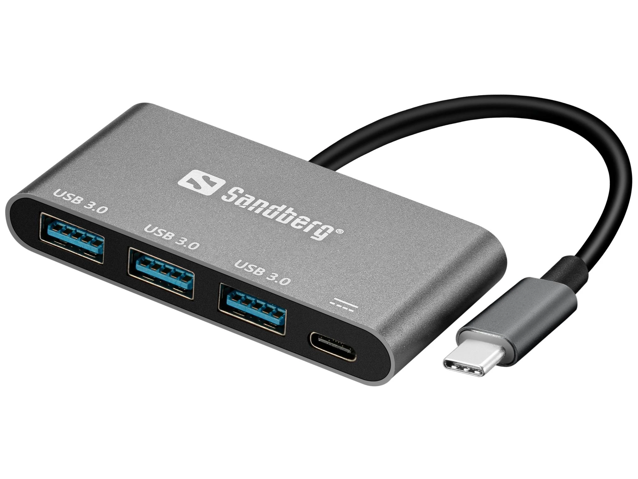 Sandberg USB-C iki 3xUSB 3.0 Hub + PD
