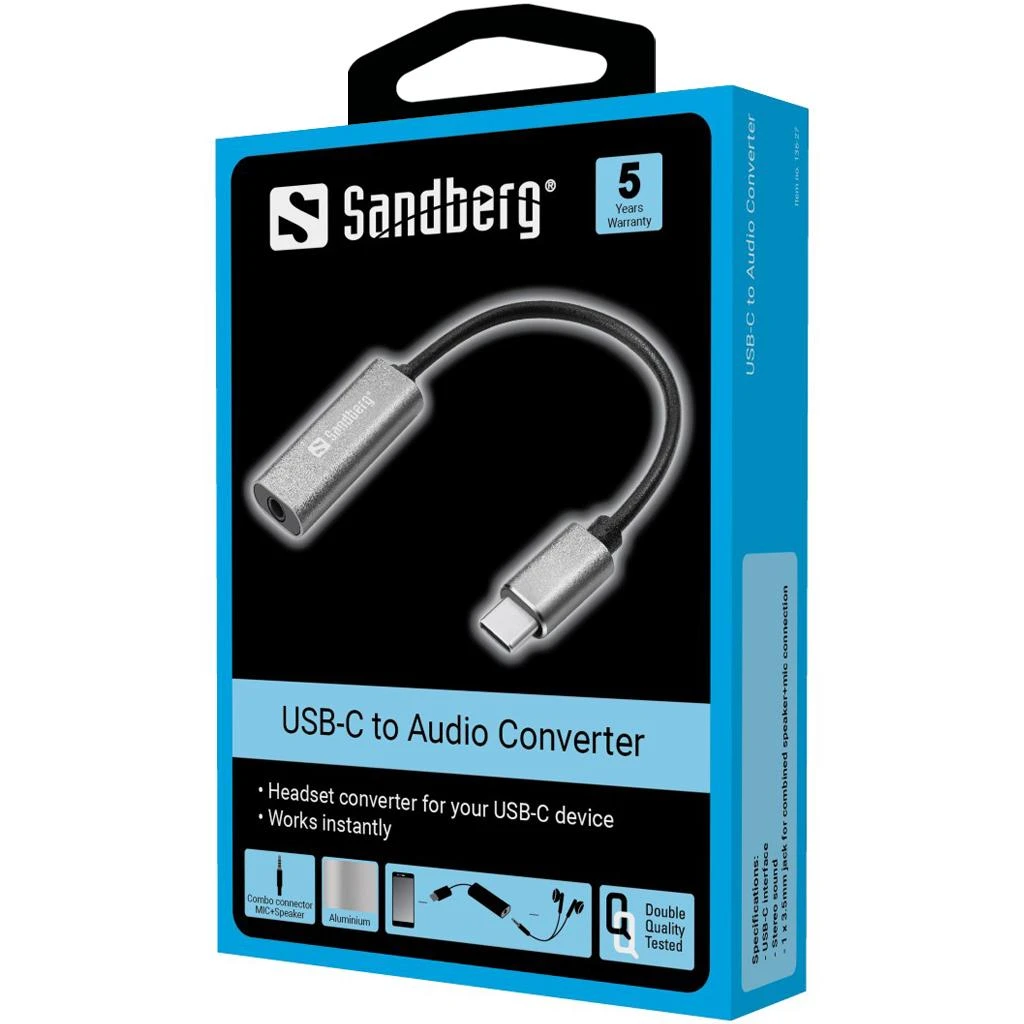 Sandberg USB-C garso adapteris