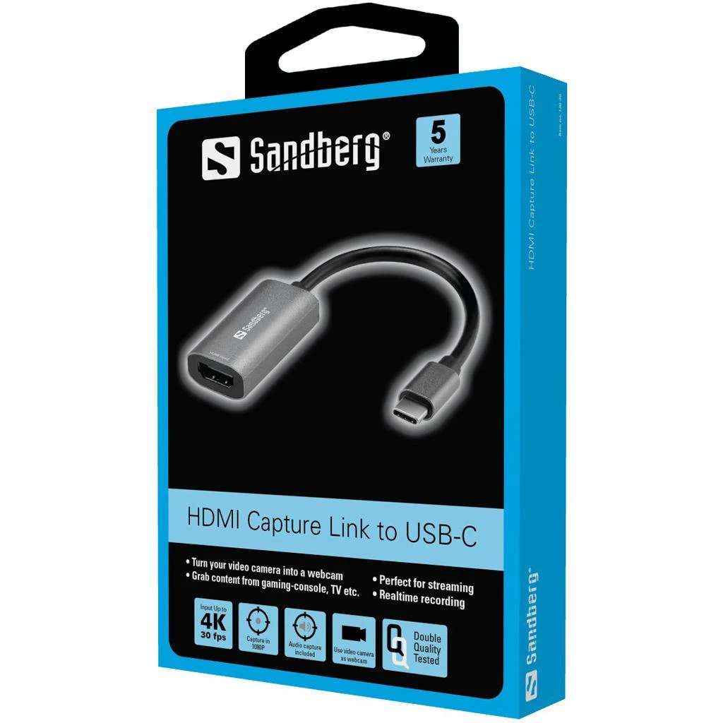 Sandberg HDMI Capture Link adapterio pakuotė