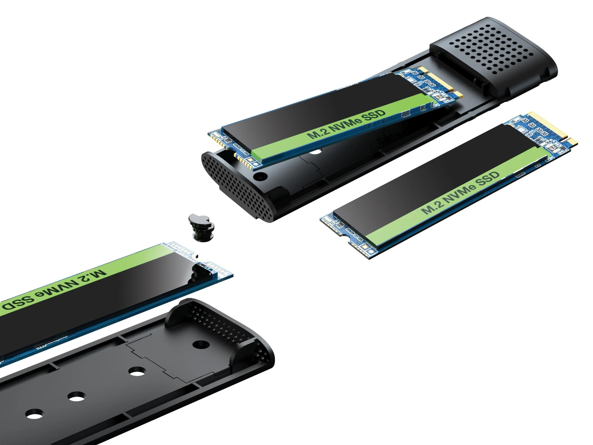 Sandberg USB 3.2 dėklas, skirtas M.2+NVMe SSD