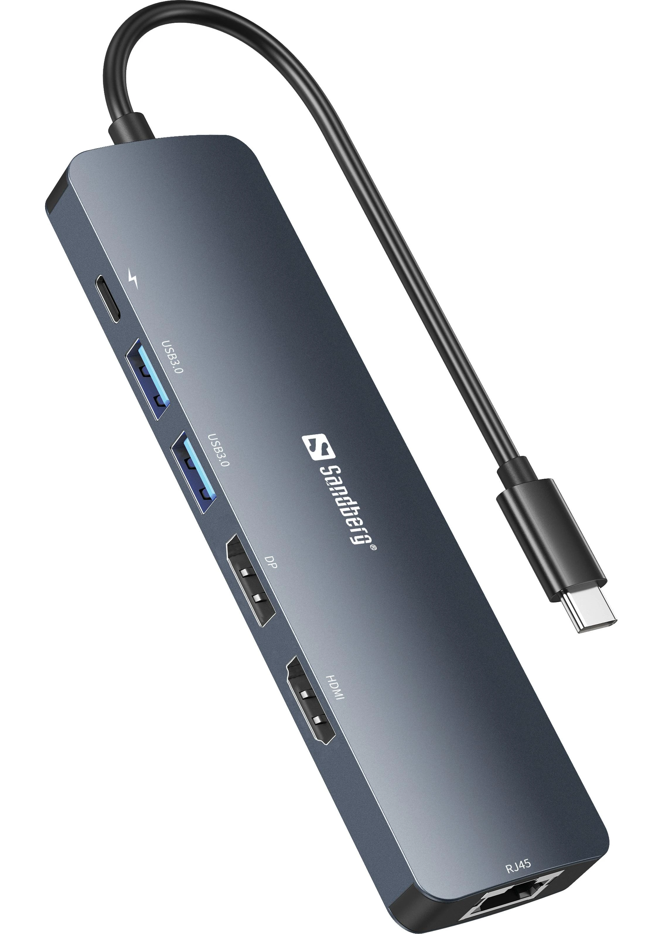 Sandberg daugiafunkcis adapteris su USB-C jungtimi
