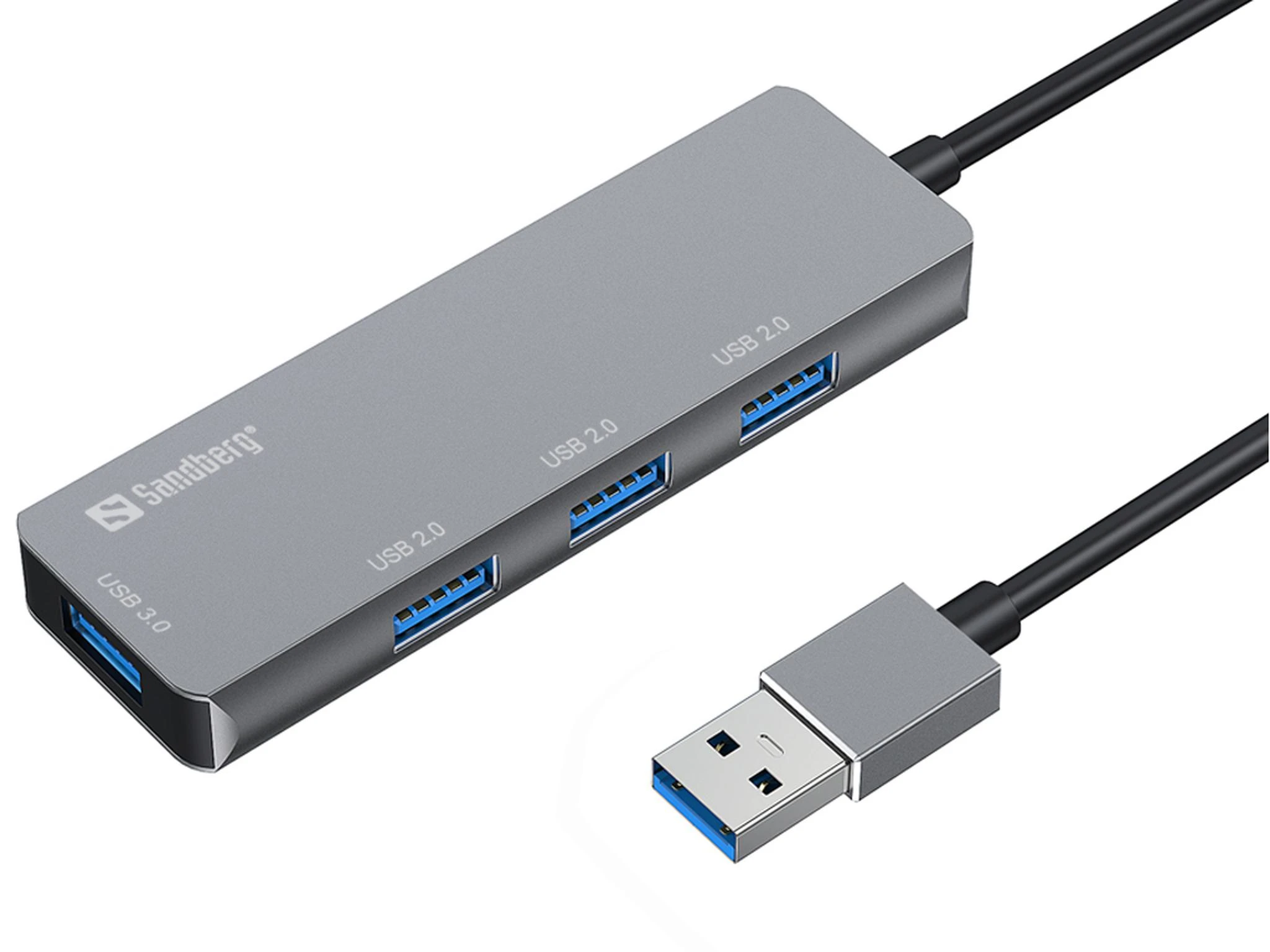 Sandberg USB-A šakotuvas su 4 skirtingais prievadais