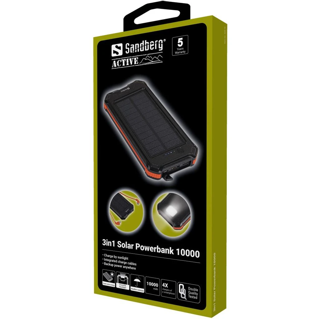 „Sandberg 3in1 Solar Powerbank 10000“.