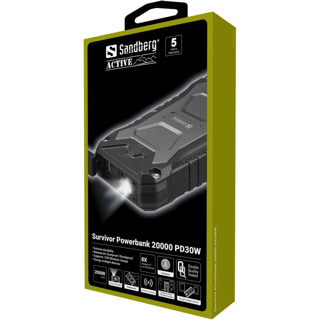 Sandberg Survivor Powerbank 20000 PD30W