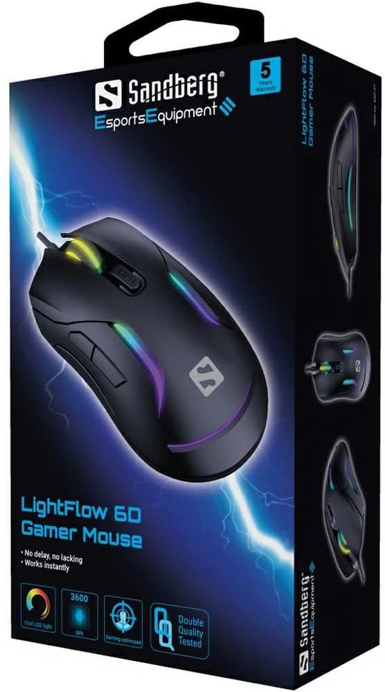 Sandberg LightFlow 6D Gamer Pelė