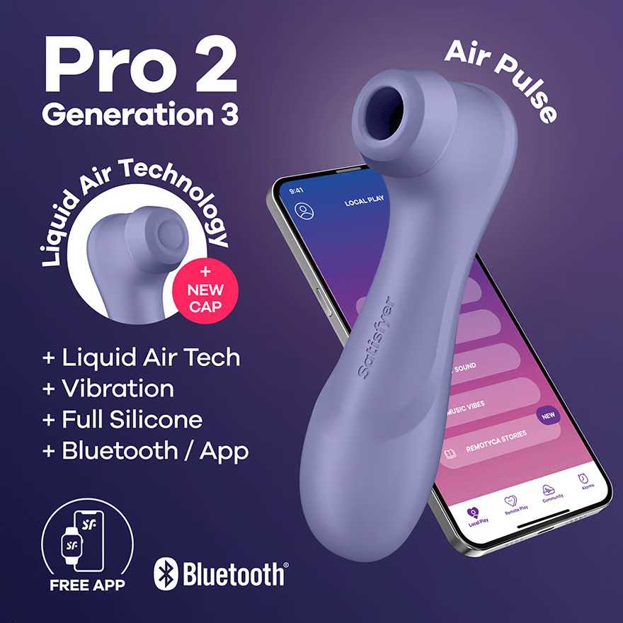 Satisfyer – Pro 2 Generation 3 App Controlled Alyvinė