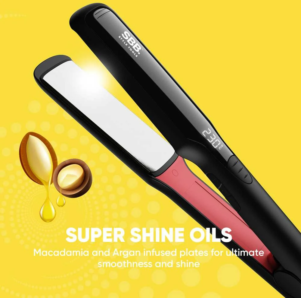 SBB. SBST-2000-EU Straight Up Shine XL Ceramic Plaukų tiesintuvas