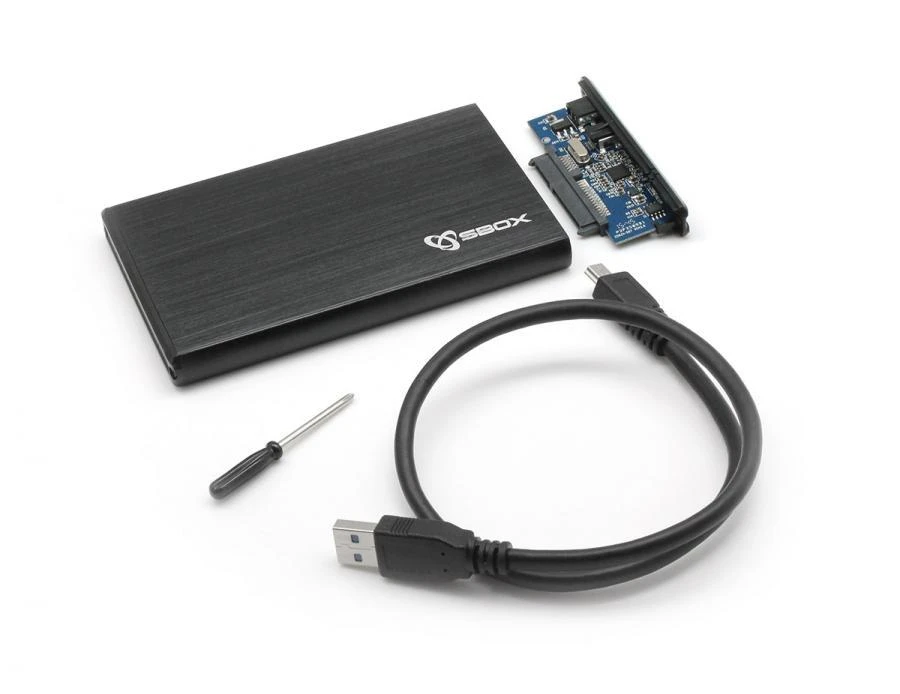 Sbox HDC-2562B 2.5 Išorinis kietasis diskas HDD Case Blackberry Juodas