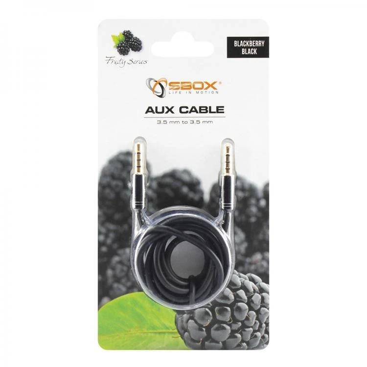 Sbox Technology Kabelis. Sbox 3535-1.5B AUX 3.5mm į 3.5m