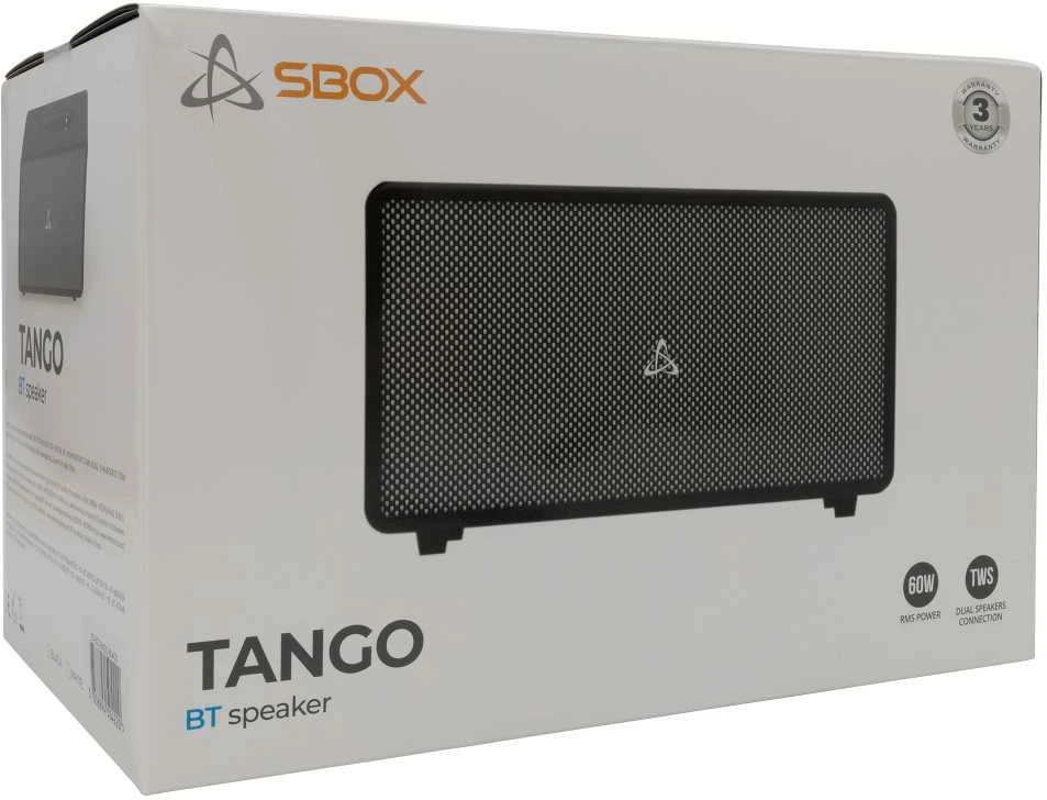 SBOX kolonėlė Bluetooth TANGO, 60W, juodos spalvos (BT-60)