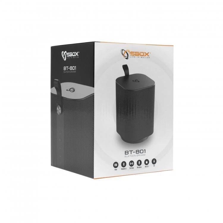 Sbox BT-801 juodos spalvos