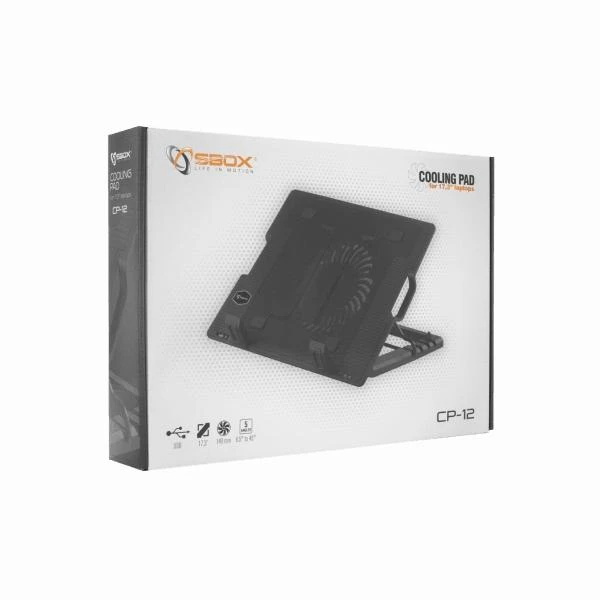Sbox Technology Sbox CP-12 kompiuteriams aušinimo stovas skirtas 17.3