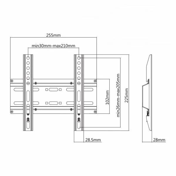 Laikiklis SBOX FIXED PLB-2522F
